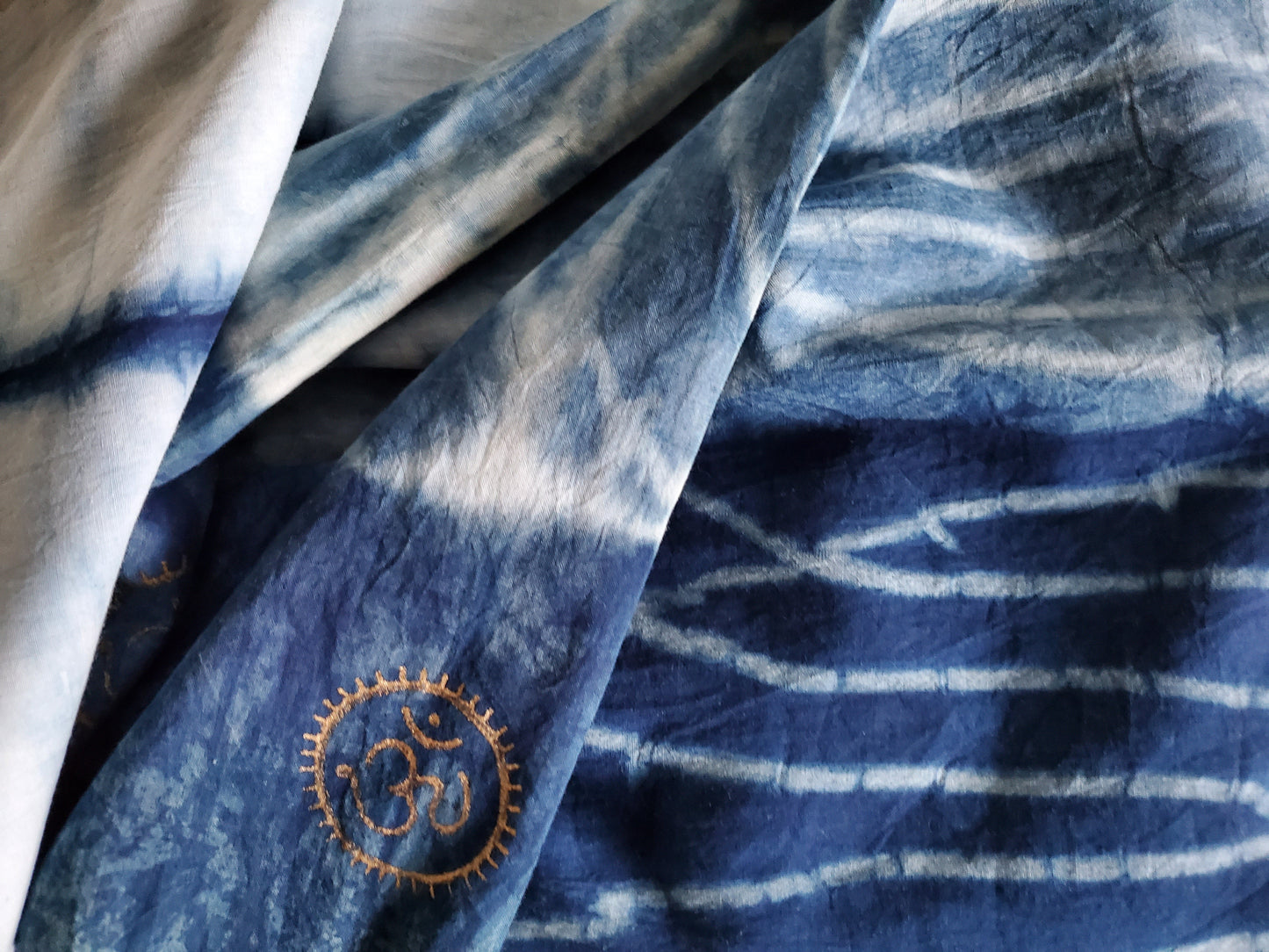 Eternity Indigo Cotton Scarf